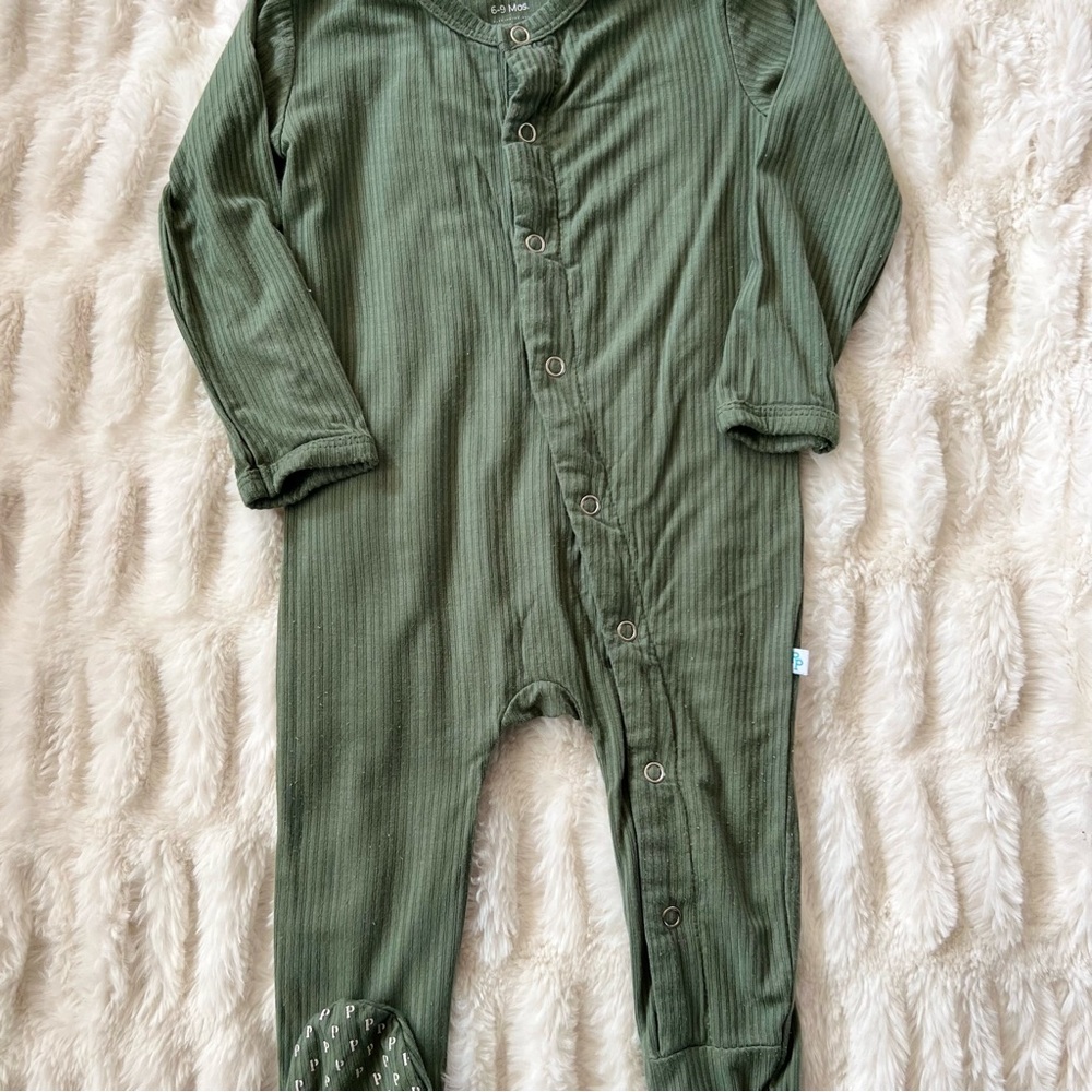 Posh Peanut Olive Footie (Snap Closure)